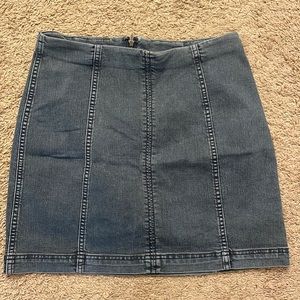 Free People Denim Skirt Size 10